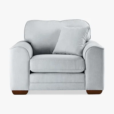 Dunelm Morello Armchair Brushed Plain Fabric Brushed Plain Dew