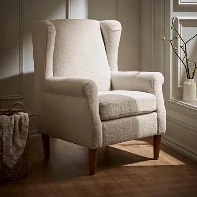 Dunelm Oswald Sandstone Sherpa Armchair Sandstone