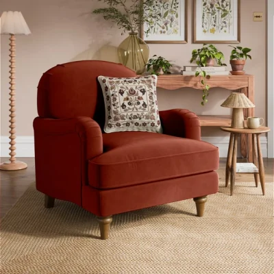 Dunelm Beatrice II Velvet Armchair