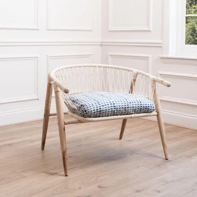 Dunelm Jeremiah Alma Armchair Blue