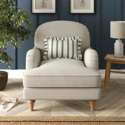 Dunelm Beatrice II Luna Fabric Armchair