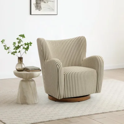 Dunelm Theo Linford Stripe Swivel Armchair