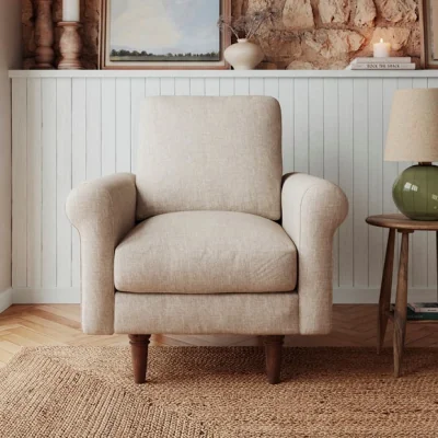 Dunelm Maeve Flatweave Compact Armchair