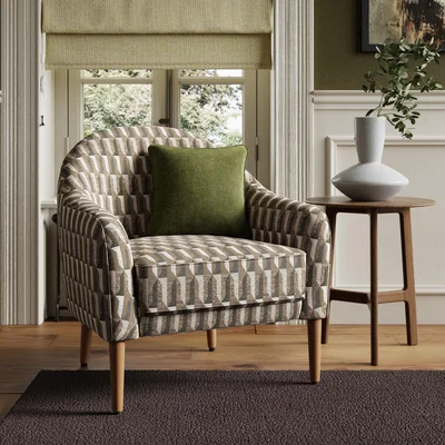 Dunelm Kaspar Regents Jacquard Tub Chair