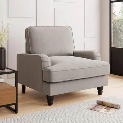 Dunelm Beatrice Boucle Armchair Light Grey