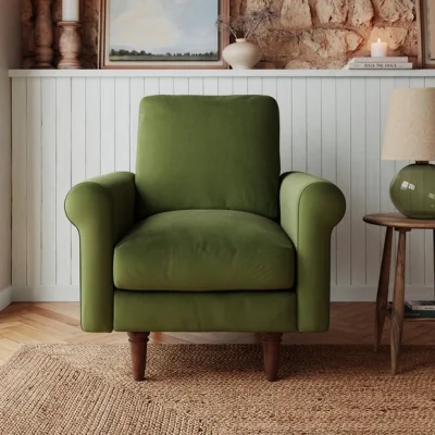 Dunelm Maeve Velvet Compact Armchair