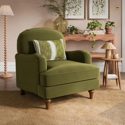Dunelm Beatrice II Velvet Armchair