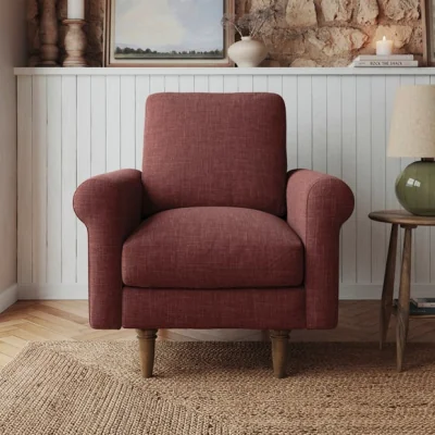 Dunelm Maeve Faux Linen Compact Armchair
