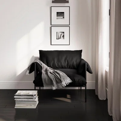 Dunelm Wardour Onyx Woven Occasional Armchair Onyx