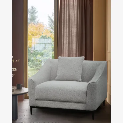 Danetti Julep grey fabric armchair