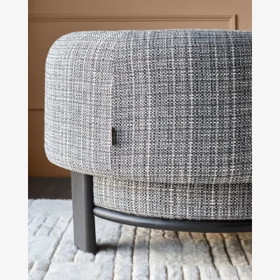 Danetti Florence dark chocolate fabric dark wood armchair