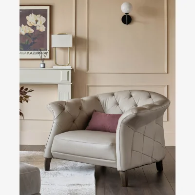Danetti Luxe natural leather armchair