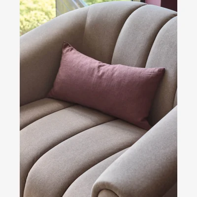 Danetti Kendra mocha fabric armchair