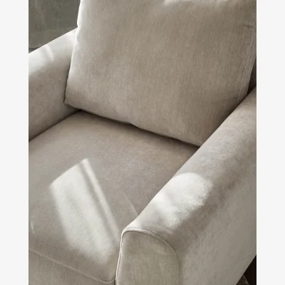 Danetti Jacob light grey fabric armchair