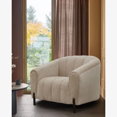 Danetti Kendra natural fabric armchair