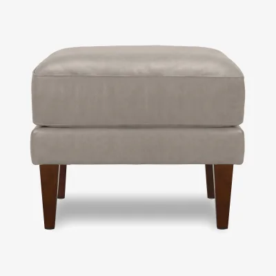 Furniture Village Aspen Leather Wing Chair Footstool - Sofas and Armchairs