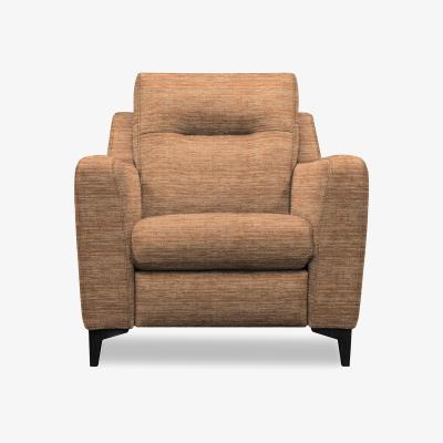 Furniture Village G Plan - Arlo Fabric Chair - Victoria Ginger with Ebony Feet