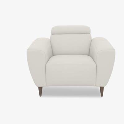 Furniture Village Nicoletti Italia - Milano Leather Chair - Dali Bianco