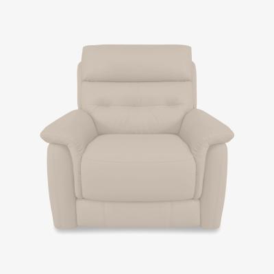 Furniture Village Springer BV Leather Armchair - Dapple Grey