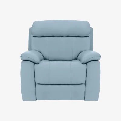 Furniture Village Moreno NC Leather Armchair - Pearl Blue