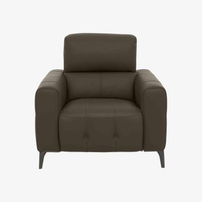 Furniture Village New York Leather Chair - Olive