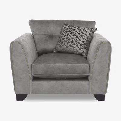Furniture Village Mariah Classic Back Fabric Armchair - Dapple Silver