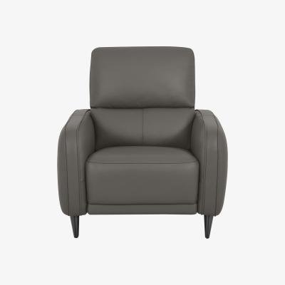 Furniture Village Domicil - Logan Leather Power Recliner Chair - NP Elephant Grey