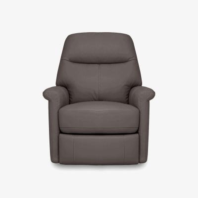 Furniture Village Compact Collection Lille HW Leather Chair - Elephant