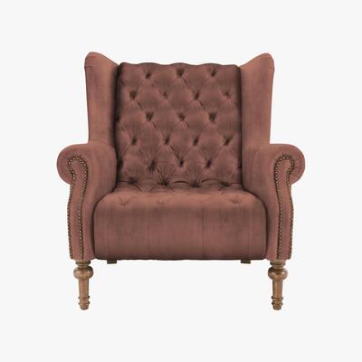 Furniture Village Alexander and James - New England Windham Fabric Armchair - Brown