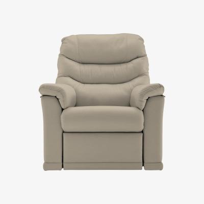 Furniture Village G Plan - Malvern Leather Armchair with Power Recliner - Oxford Mushroom