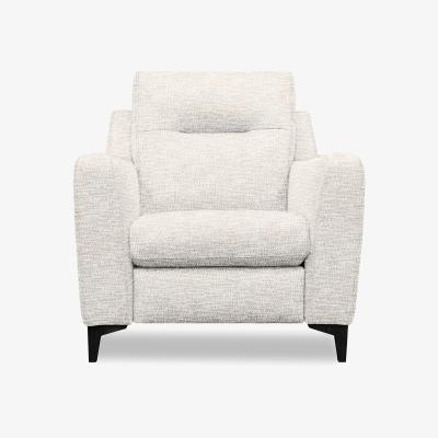 Furniture Village G Plan - Arlo Fabric Power Recliner Chair - Rush Cream with Ebony Feet