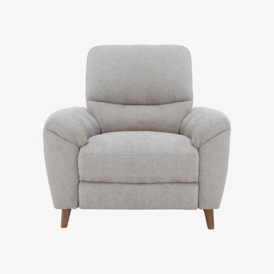 Furniture Village Silverstone Fabric Power Recliner Armchair - Silver
