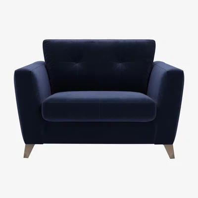 Furniture Village The Lounge Co. - Hermione Fabric Snuggler - Blue