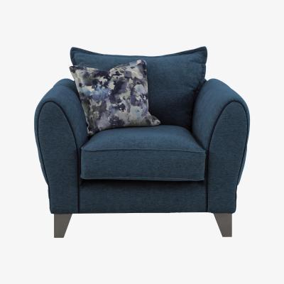 Furniture Village Fleur Fabric Armchair - Blue
