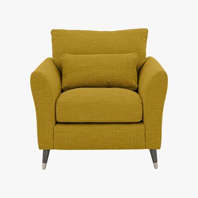 Furniture Village Angelica Fabric Armchair - Yellow