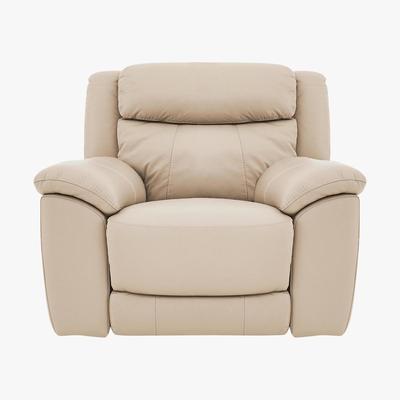 Furniture Village World of Leather - Bounce Leather Armchair - Beige