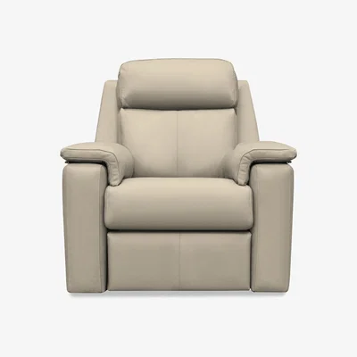 Furniture Village G Plan - Thornbury Leather Chair with Power Recliner - Oxford Mushroom