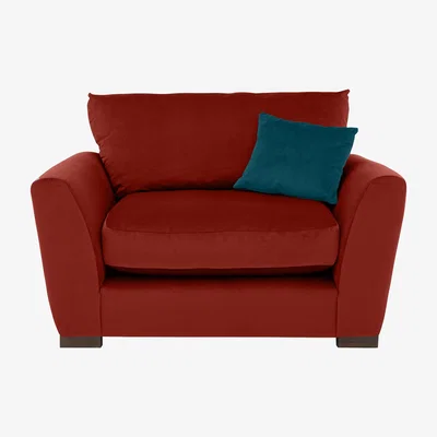 Furniture Village Icon Fabric Snuggler Chair - Red