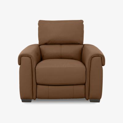 Furniture Village Nixon Leather Chair - Pecan