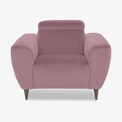 Furniture Village Nicoletti Italia - Milano Fabric Power Recliner Chair - Selma Rosa