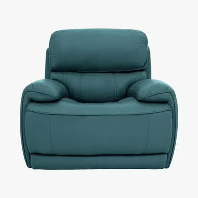 Furniture Village Relax Station Rocco Leather Power Rocker Armchair with Power Headrests- World of Leather