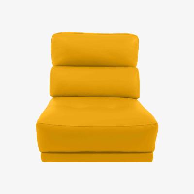 Furniture Village Adama NC Leather Armless Unit - Sunflower