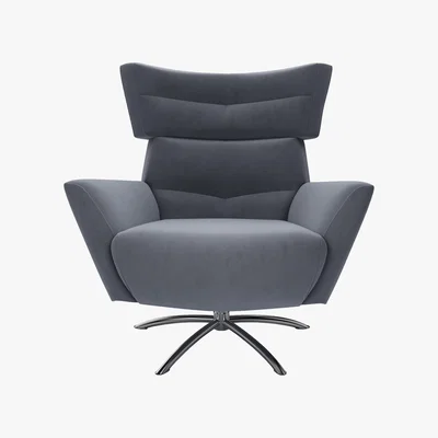 Furniture Village The Lounge Co. - Hermione Jacob Fabric Armchair - Grey