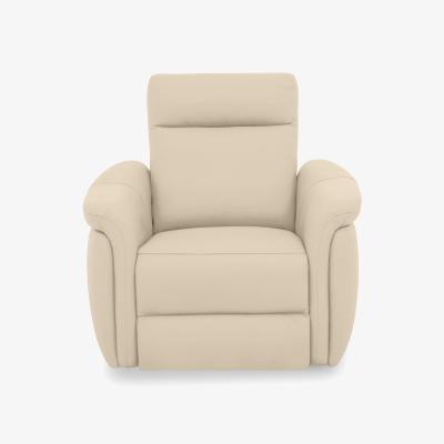 Furniture Village Dublin Leather Armchair - Stone