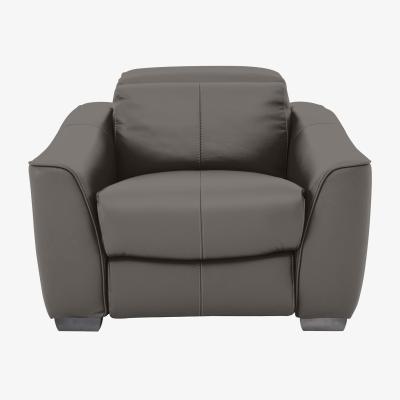 Furniture Village Xavier HW Leather Armchair - Elephant