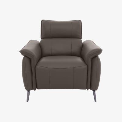 Furniture Village Jude Leather Armchair with Power Recliner - Montana Storm
