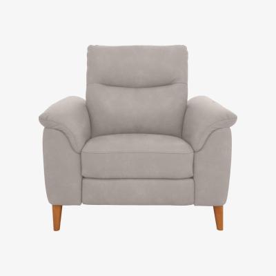 Furniture Village Morgan Fabric Armchair - Stone Dexter