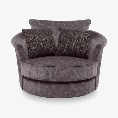 Furniture Village Ariana Twister Snuggler Chair - Moleskin