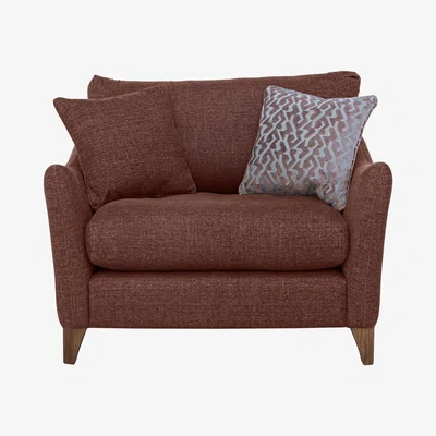 Furniture Village Marina Eco Fabric Snuggler Chair - Red