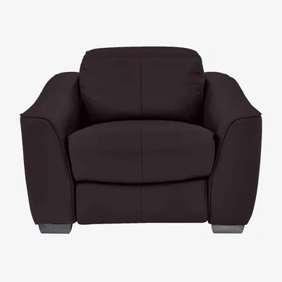 Furniture Village Xavier Leather Armchair - Shale Grey